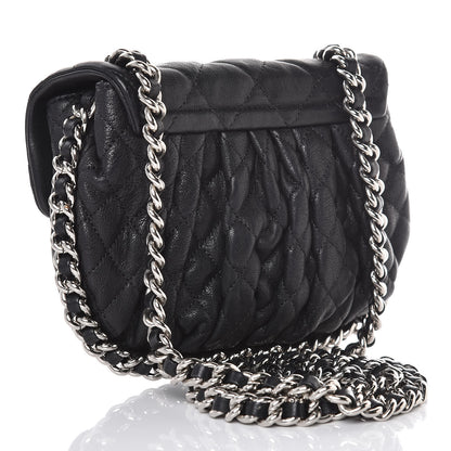 Chanel Washed Lambskin Mini Chain Around Messenger Black 3 of 10
