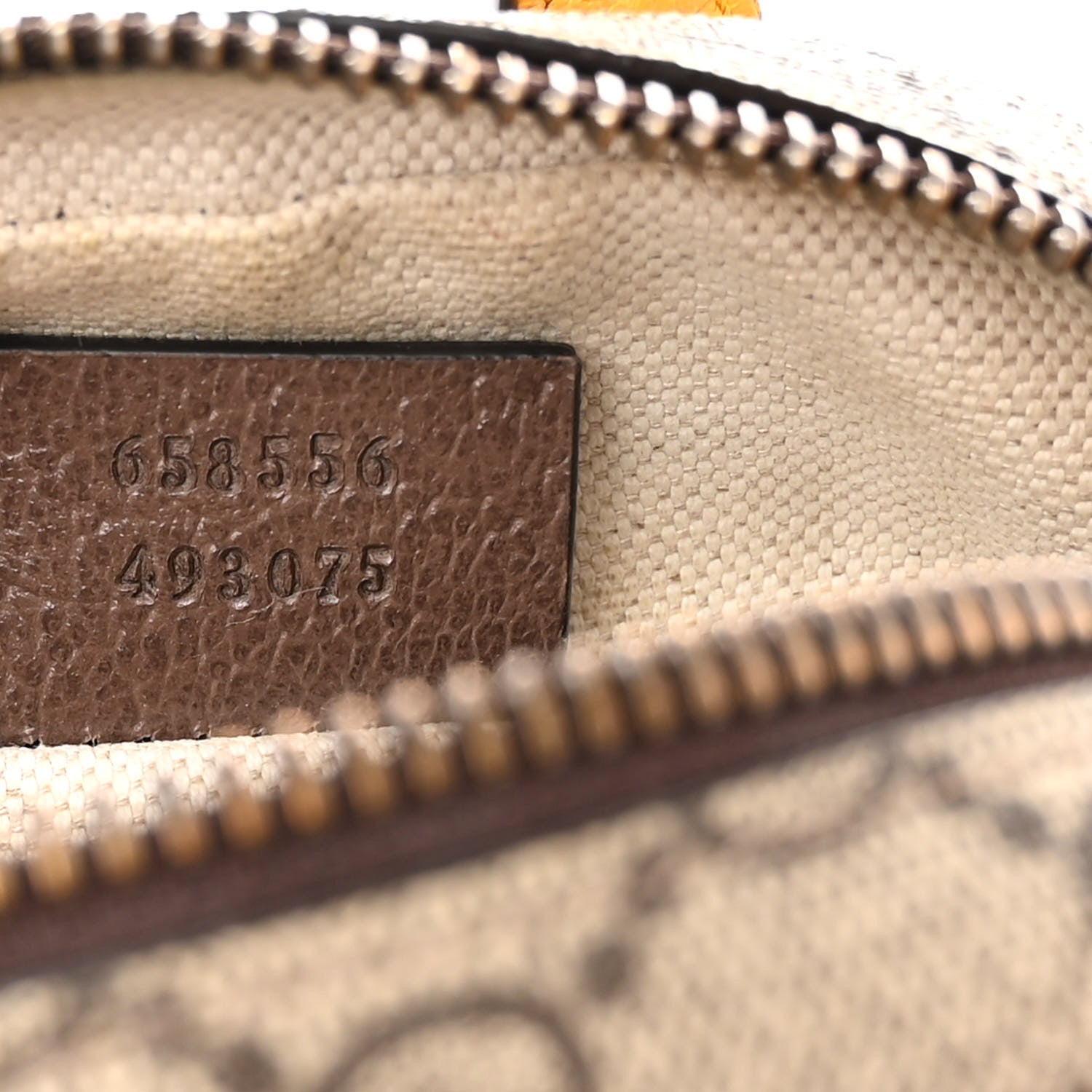 Gucci GG Supreme Monogram Mini Neo Vintage Double Zip Messenger Bag Beige New Acero Crop 7 of 11
