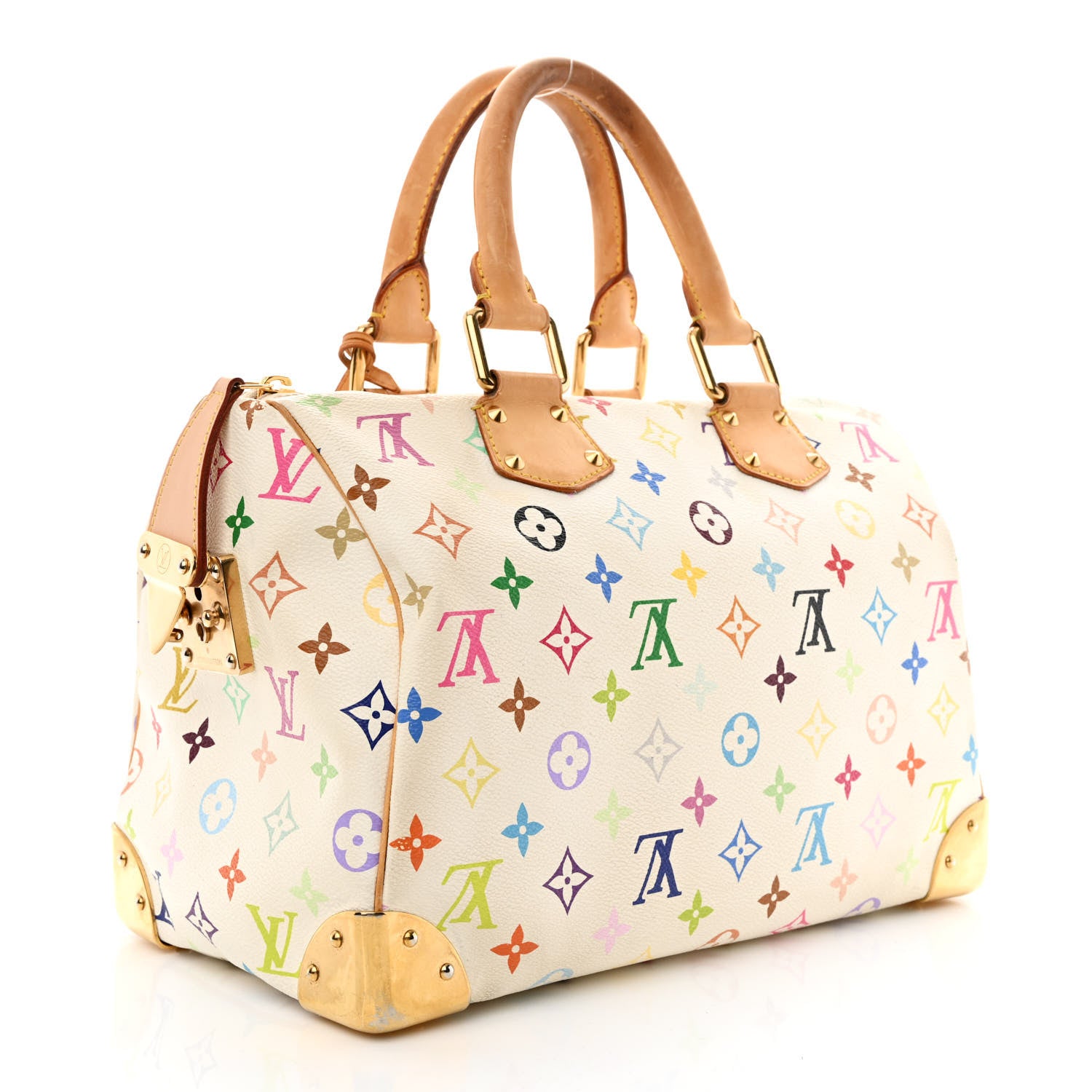 Louis Vuitton Monogram Multicolor Speedy 30 White 3 of 21