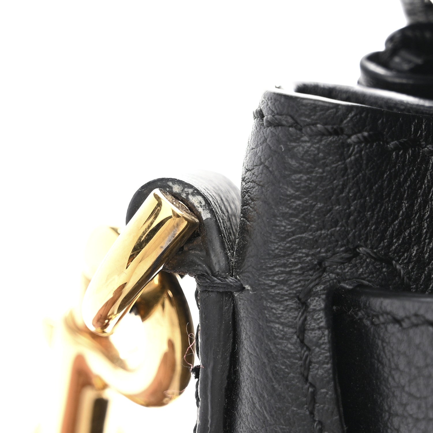 Versace Grained Calfskin La Medusa Top Handle Bag Black Black 10 of 11