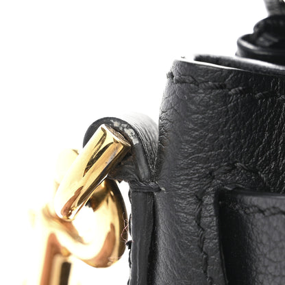 Versace Grained Calfskin La Medusa Top Handle Bag Black Black 10 of 11