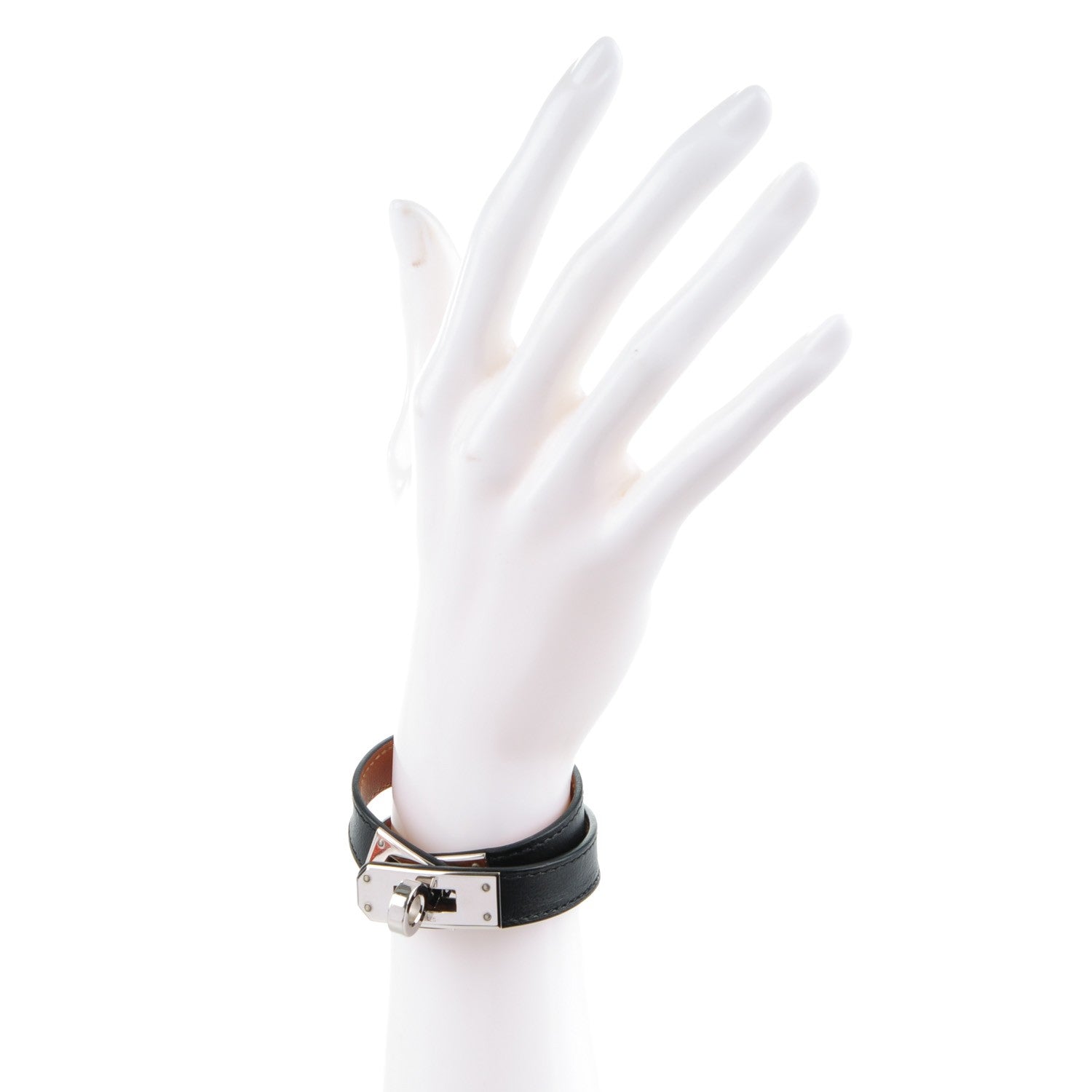 Hermes Chamonix Kelly Double Tour Bracelet XS Black 2 of 7