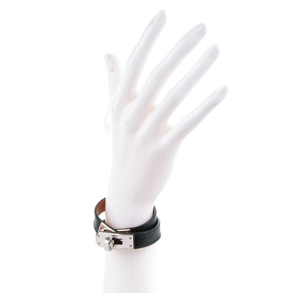 Hermes Chamonix Kelly Double Tour Bracelet XS Black 2 of 7