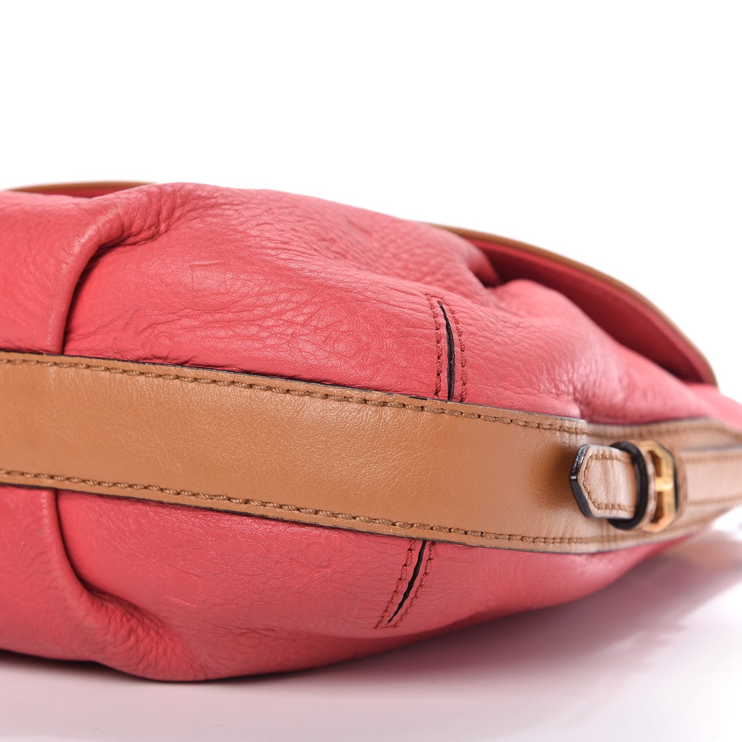 Calfskin Ottomar Monogram Shoulder Bag Pink