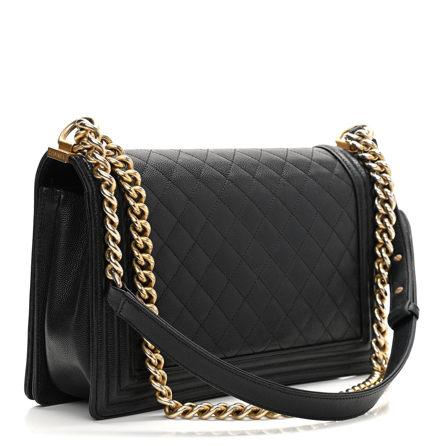 Chanel Caviar Quilted New Medium Boy Flap Black 2 of 11