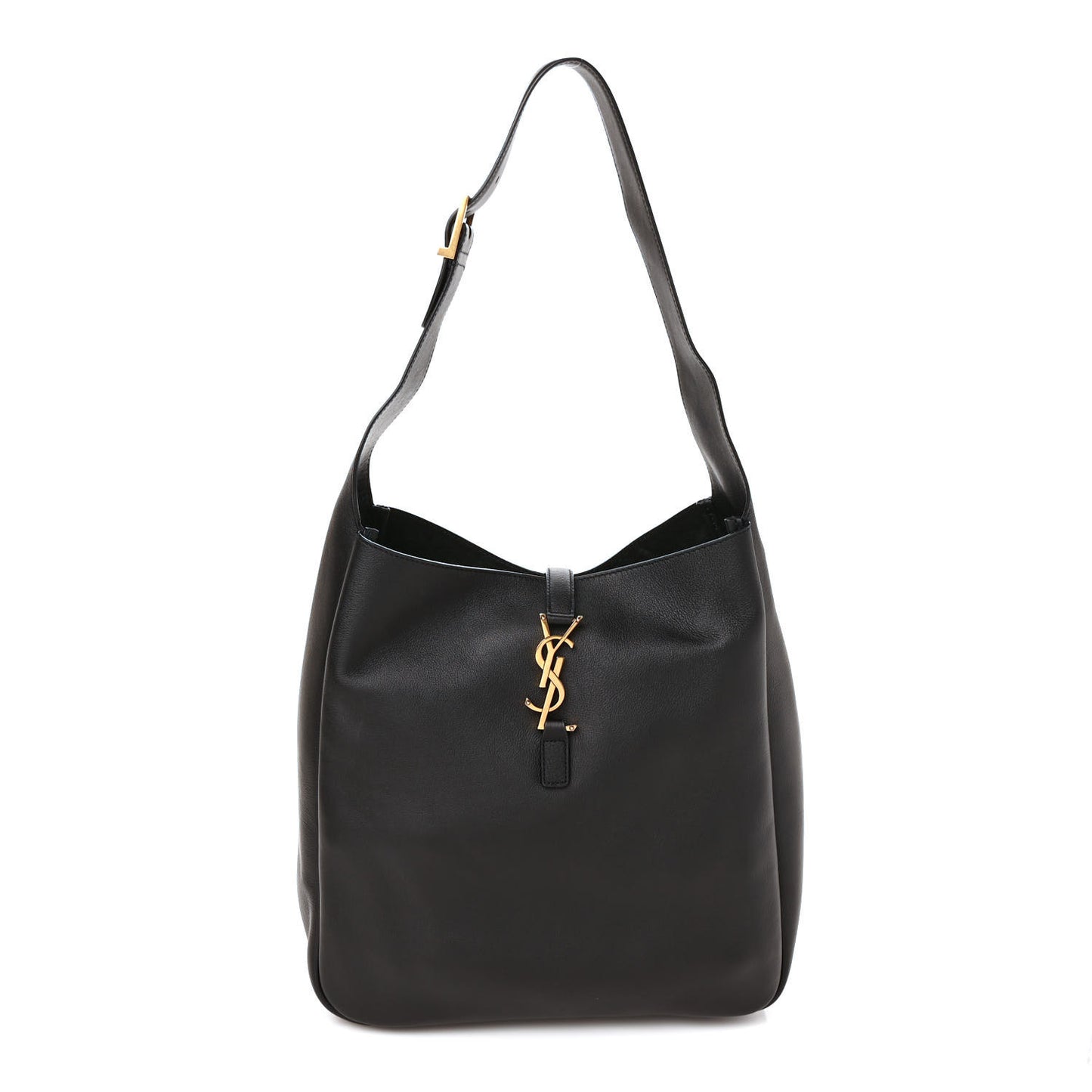 Smooth Calfskin Large Le 5 A 7 Soft Hobo Black