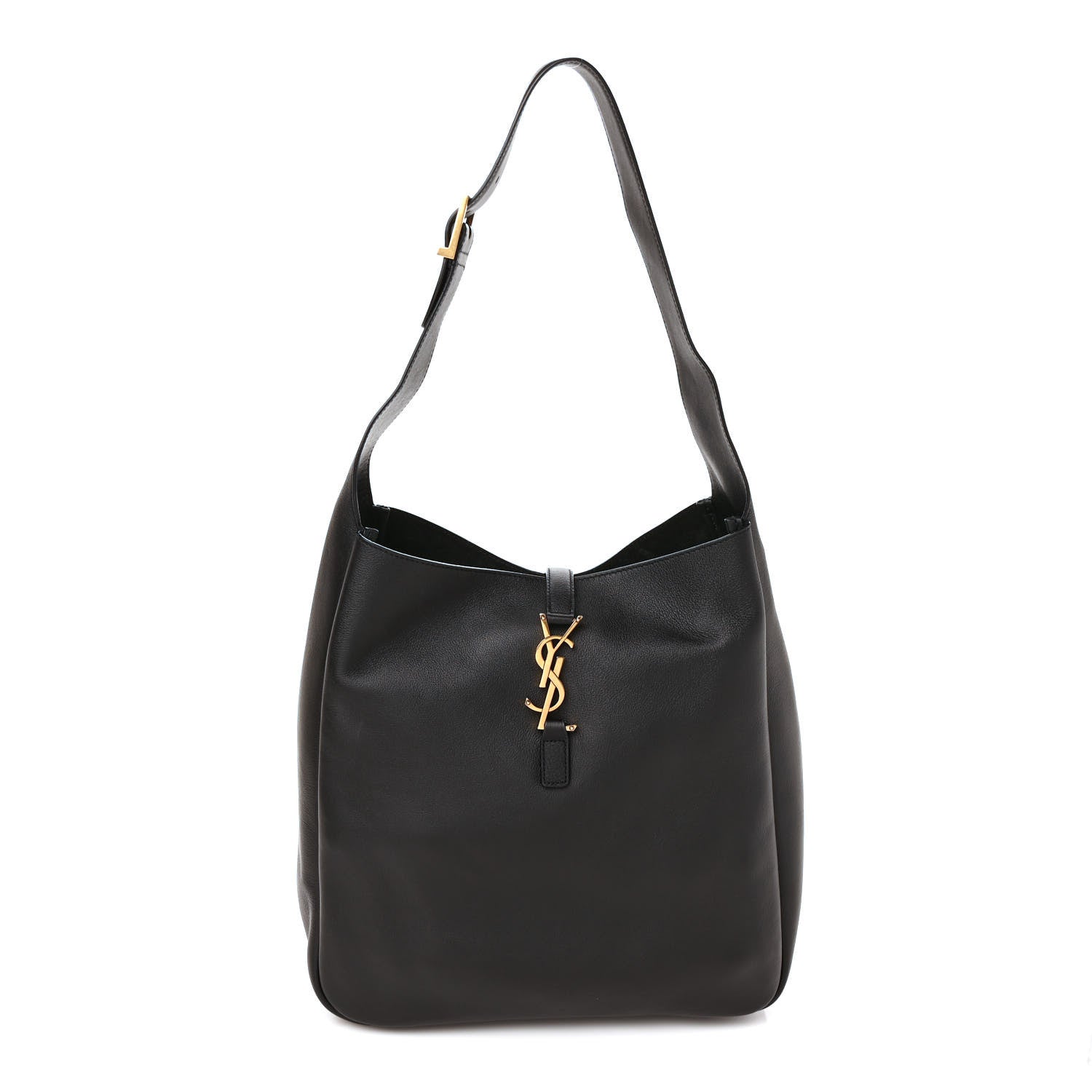 Saint Laurent Smooth Calfskin Large Le 5 A 7 Soft Hobo Black 1 of 7