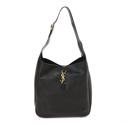 Saint Laurent Smooth Calfskin Large Le 5 A 7 Soft Hobo Black 1 of 7