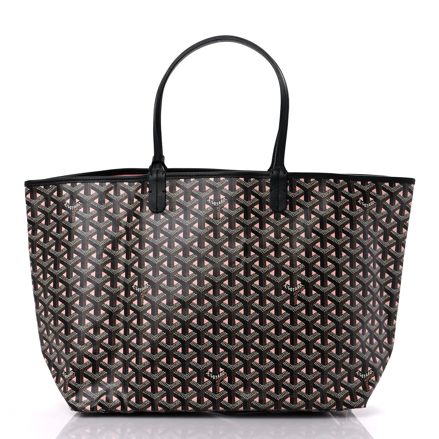Goyard Goyardine Saint Louis Claire Voie PM Black Pink 3 of 10