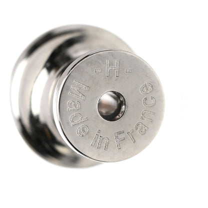 Hermes Palladium Lacquered Mini Pop H Earrings Black 5 of 7