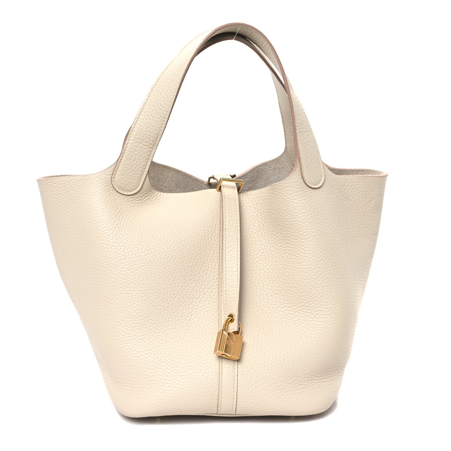 Hermes Taurillon Clemence Picotin Lock 22 MM Craie 1 of 12