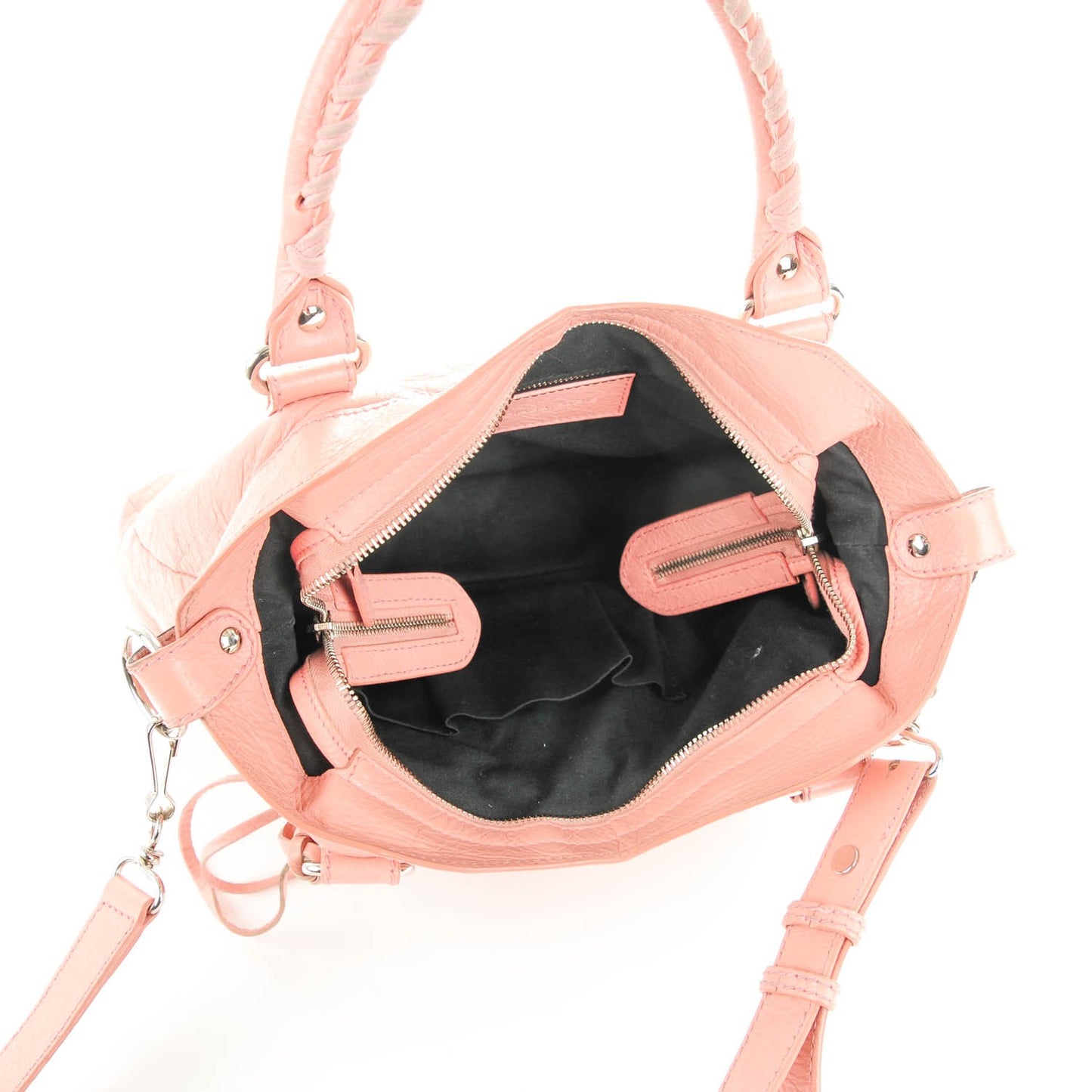 Agneau Giant 12 Silver Hardware Town Rose Peche