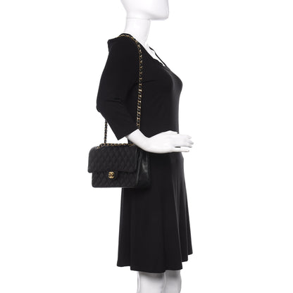 Chanel Caviar Quilted Medium Double Flap Black 2 of 11