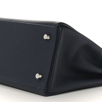 Hermes Togo Kelly Retourne 28 Bleu Nuit 10 of 10