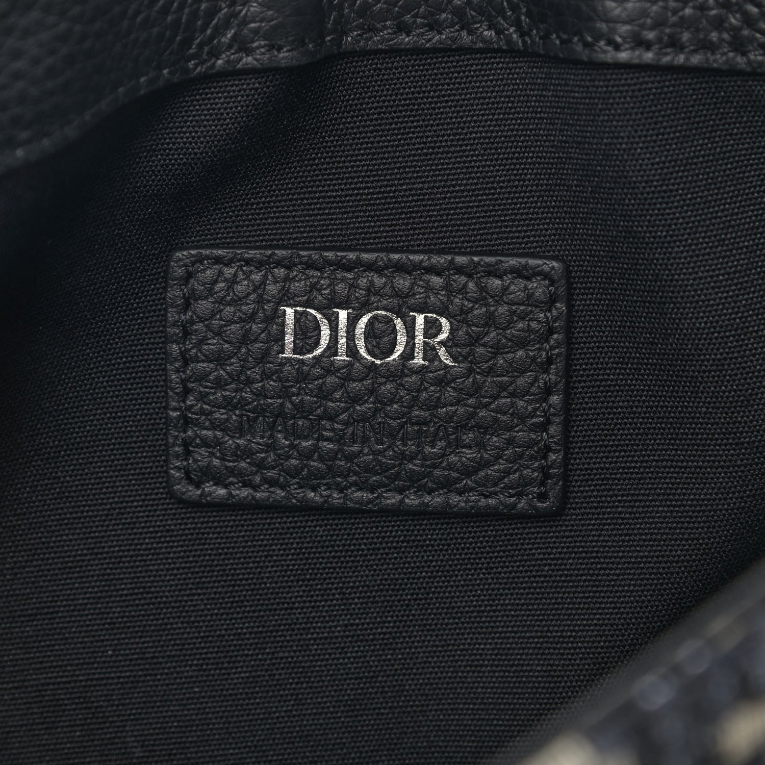 Christian Dior Oblique Saddle Messenger Pouch Beige Black 6 of 9