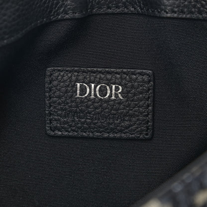 Christian Dior Oblique Saddle Messenger Pouch Beige Black 6 of 9