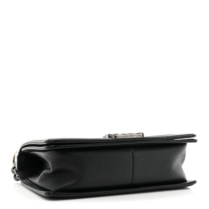 Chanel Goatskin Quilted Patent Medium Duo Boy Flap Black 4 of 15