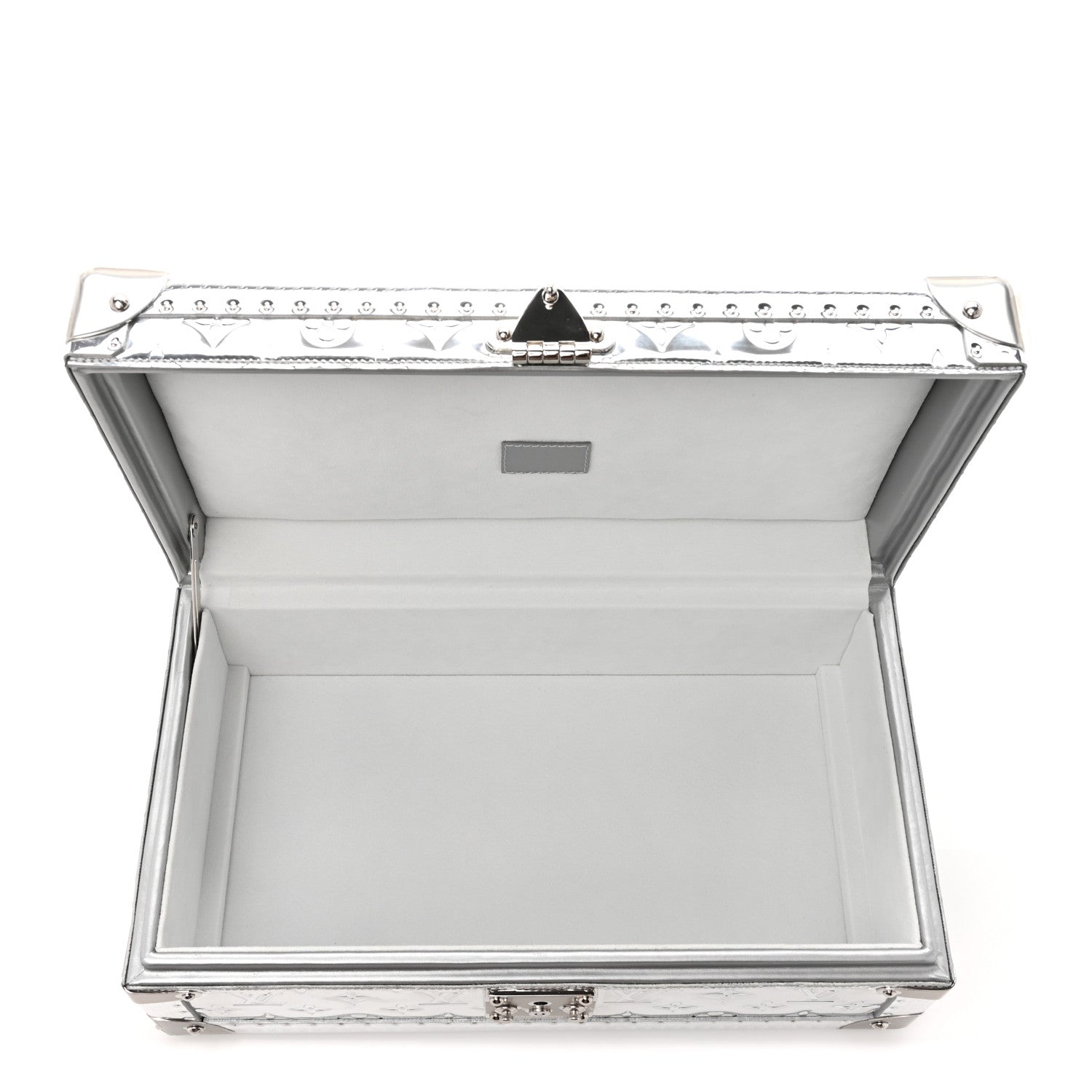 Louis Vuitton Monogram Miroir Coffret 8 Watch Case Silver 7 of 11