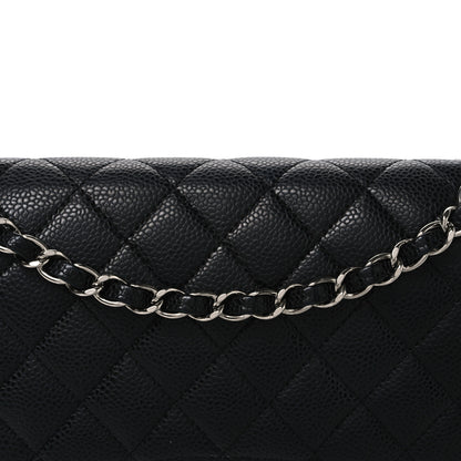 Chanel Caviar Quilted Medium Double Flap Black 8 of 11