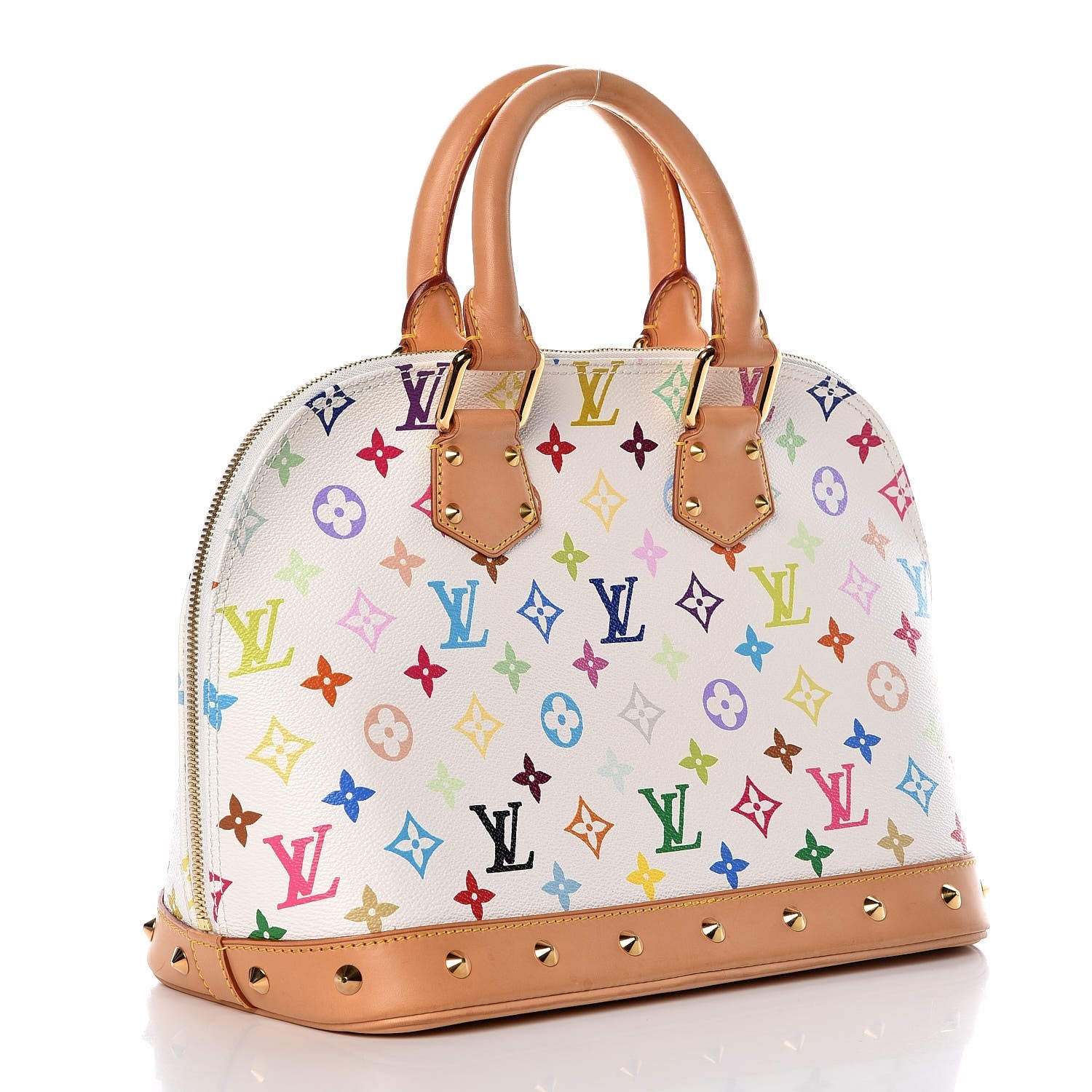Louis Vuitton Monogram Multicolor Alma White 3 of 9