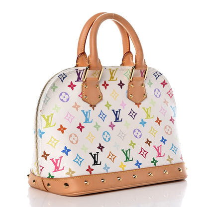 Louis Vuitton Monogram Multicolor Alma White 3 of 9