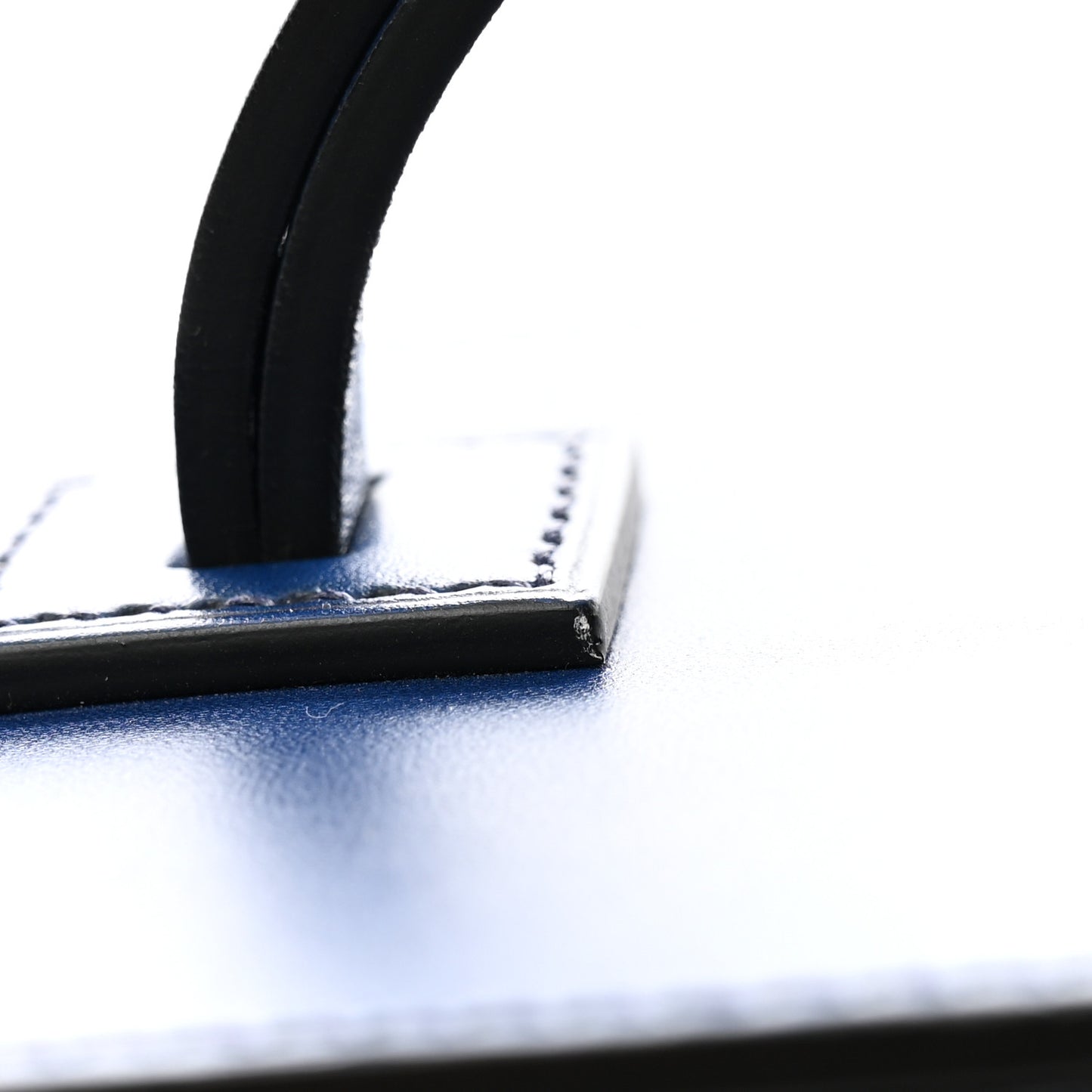 Calfskin Mini Vanity Case Clutch Dark Blue