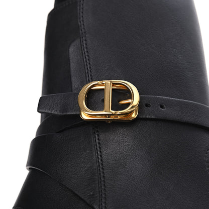 Christian Dior Calfskin Empreinte Ankle Boot 37 Black 9 of 19