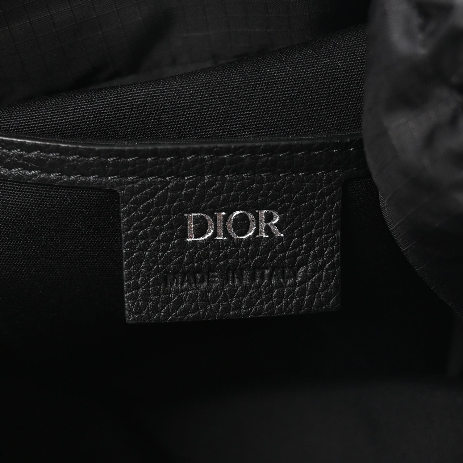 Christian Dior Oblique Convertible Drawstring Sling Bucket Backpack Black Multicolor Black Multicolor 6 of 10