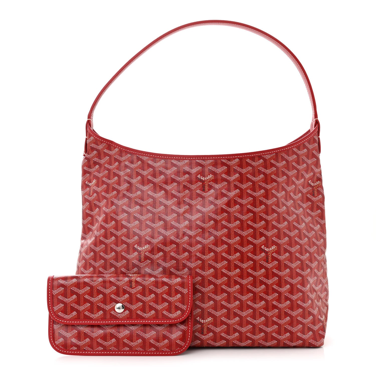 Goyard Goyardine Boheme Hobo Red 3 of 11