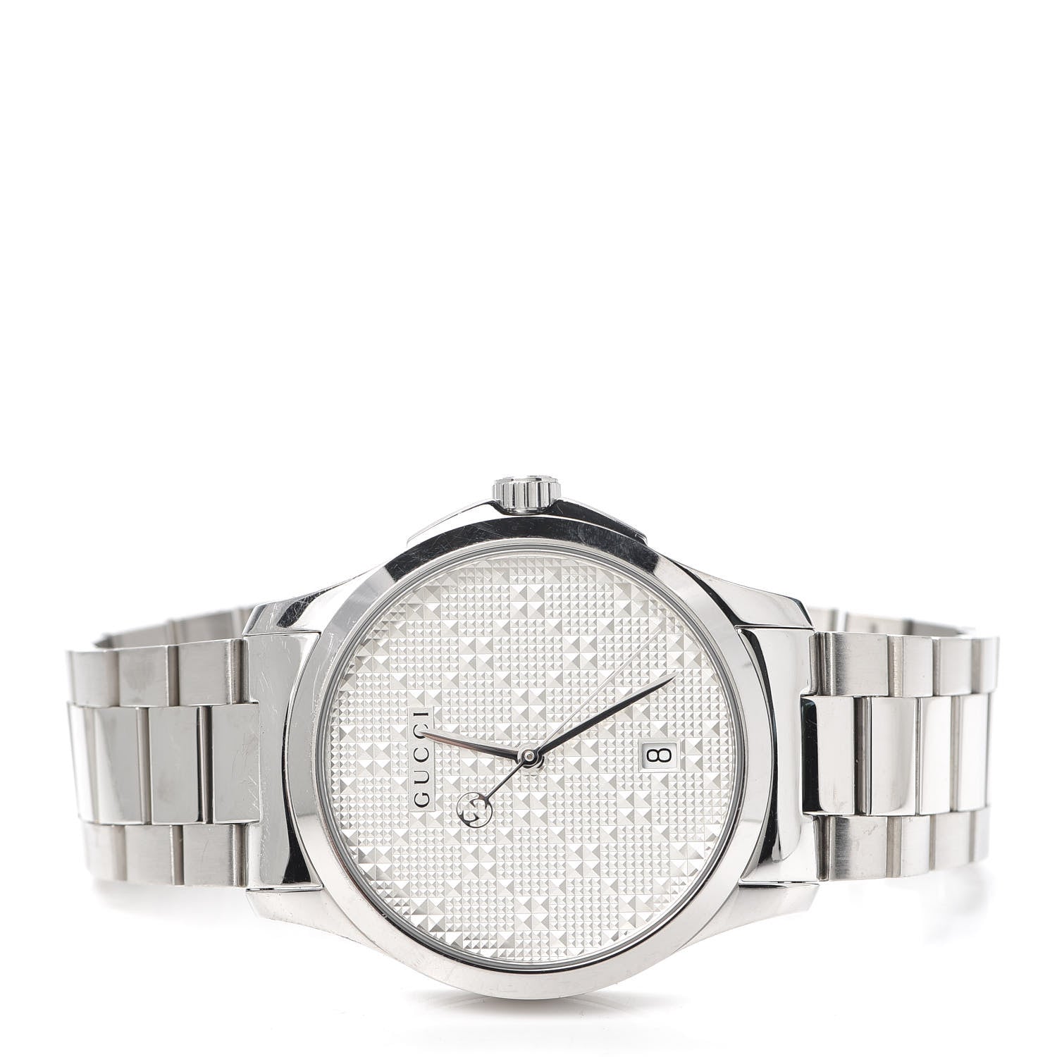 Gucci Stainless Steel 38mm G-Timeless Diamante Quartz Watch 2 of 5