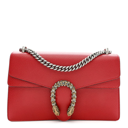 Gucci Dollar Calfskin Swarovski Crystal Small Dionysus Shoulder Bag Hibiscus Red 1 of 11