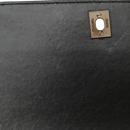 Chanel Lambskin Stitched Shoulder Flap Bag Black 14 of 18