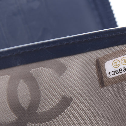 Chanel Calfskin Cambon Zip Around Organizer Wallet Navy 10 of 10