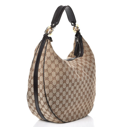 Gucci Monogram Large GG Twins Hobo Dark Brown 3 of 7