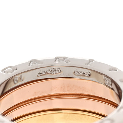 Bulgari 18K Rose White Yellow Gold B.Zero1 Three-Band Ring 51 5.75 4 of 7