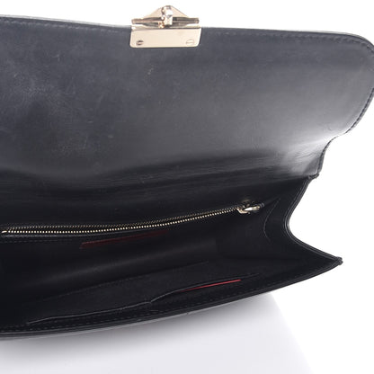 Valentino Garavani Vitello Medium Glam Lock Rockstud Flap Black 5 of 7