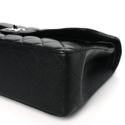 Chanel Caviar Quilted Jumbo Double Flap Black 10 of 10