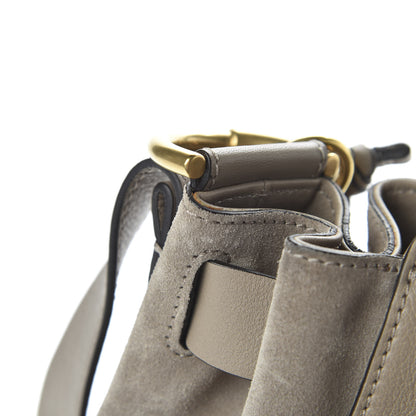 Chloe Suede Calfskin Medium Owen Bucket Bag Motty Grey 11 of 11