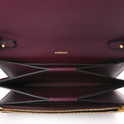 Burberry Calfskin Logo Hazelmere Wallet With Detachable Strap Deep Maroon 5 of 8