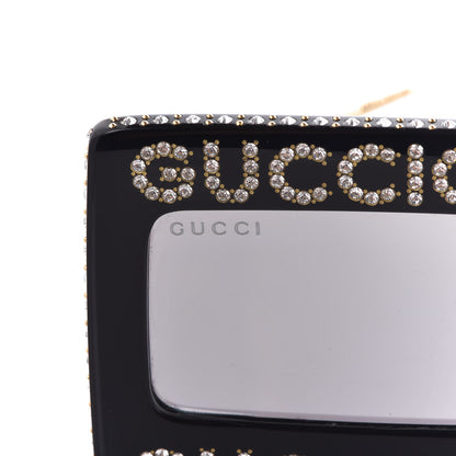 Gucci Acetate Crystal Mask-Frame Sunglasses GG0431S Black 7 of 8