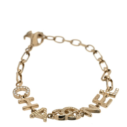 Chanel Metal Logo CC Chain Bracelet Gold 1 of 5
