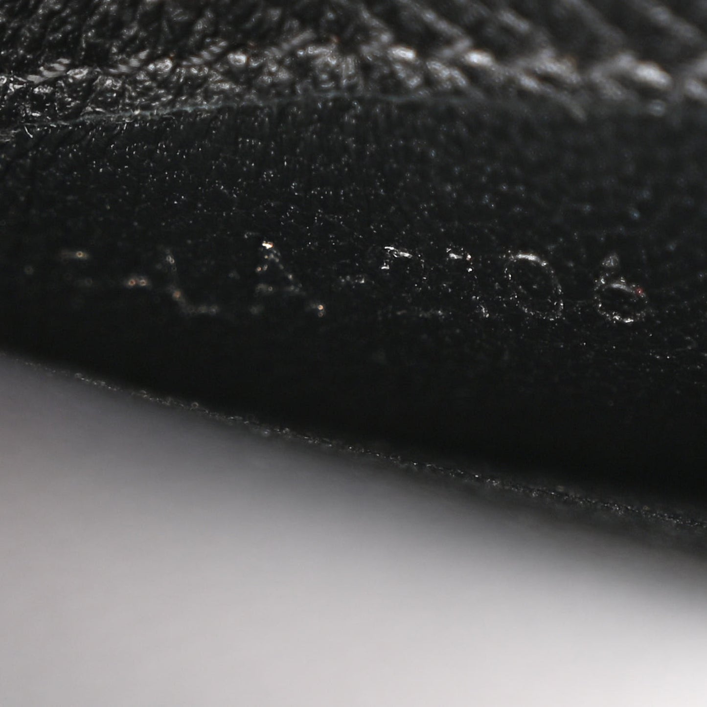 Grained Calfskin Small Trotteur Black