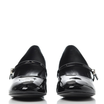 Louis Vuitton Patent Uniformes Silhouette 40mm Pumps 36.5 Black 2 of 9
