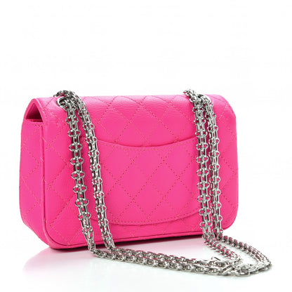 Chanel Goatskin Quilted 2.55 Reissue Mini Flap Fluorescent Pink 3 of 10