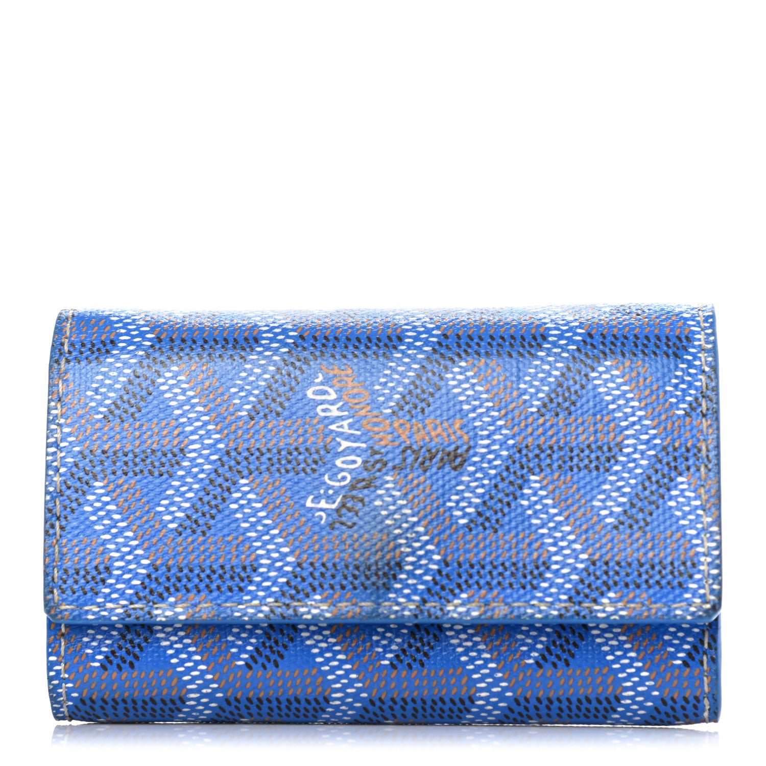 Goyard Goyardine Saint Michel 6 Key Holder Sky Blue 1 of 6