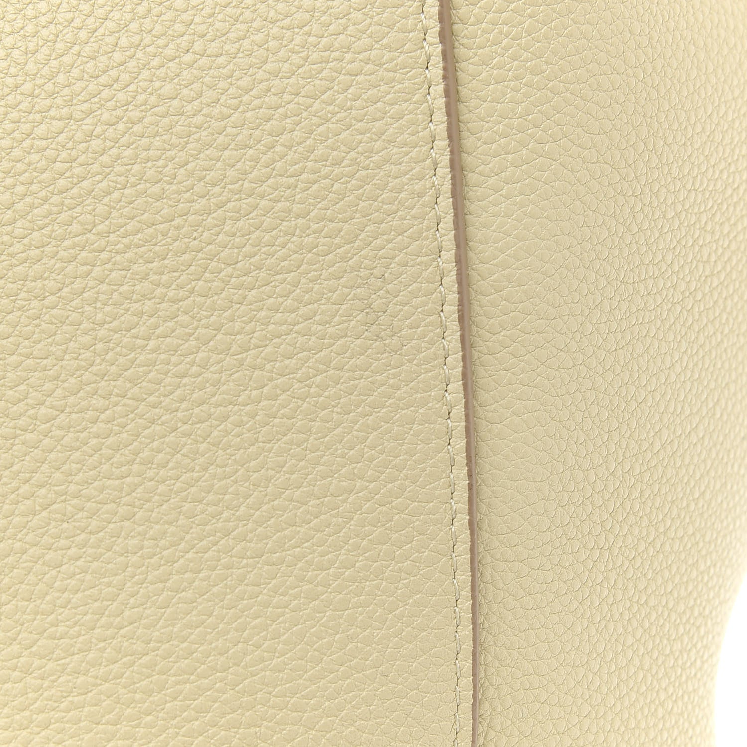Celine Soft Grained Calfskin Small Belt Cabas Phantom Vanilla 12 of 14