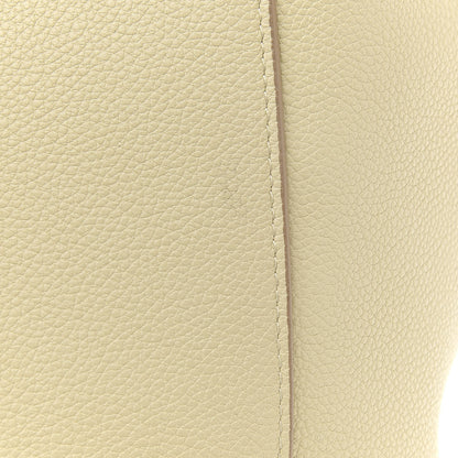 Celine Soft Grained Calfskin Small Belt Cabas Phantom Vanilla 12 of 14