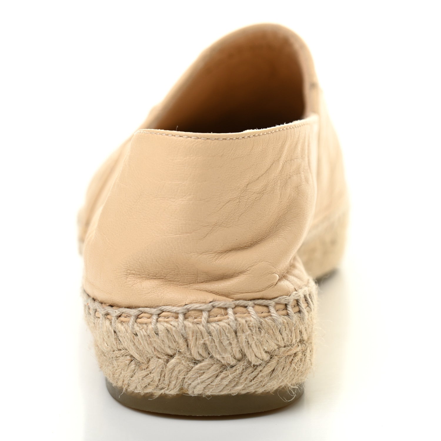 Chanel Lambskin Quilted CC Espadrilles 39 Beige 10 of 10