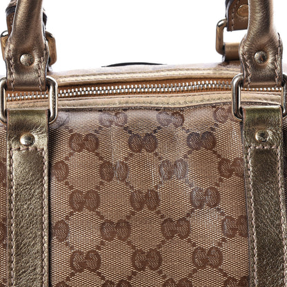 Gucci Crystal Monogram Medium Joy Boston Gold 20 of 26