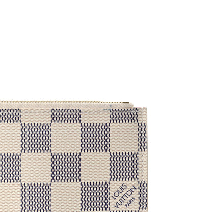 Louis Vuitton Damier Azur Pochette Felicie Chain Wallet Rose Ballerine 6 of 6